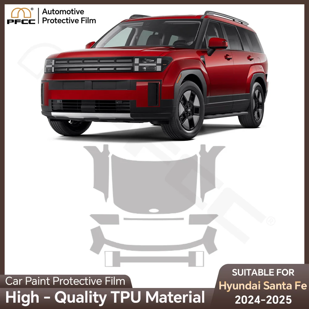 

TPU For Hyundai Santa Fe 2024-2025 Full Car Precut Paint Protection 8.5Mil Film Clear PPF Transparent Body Accessories Styling