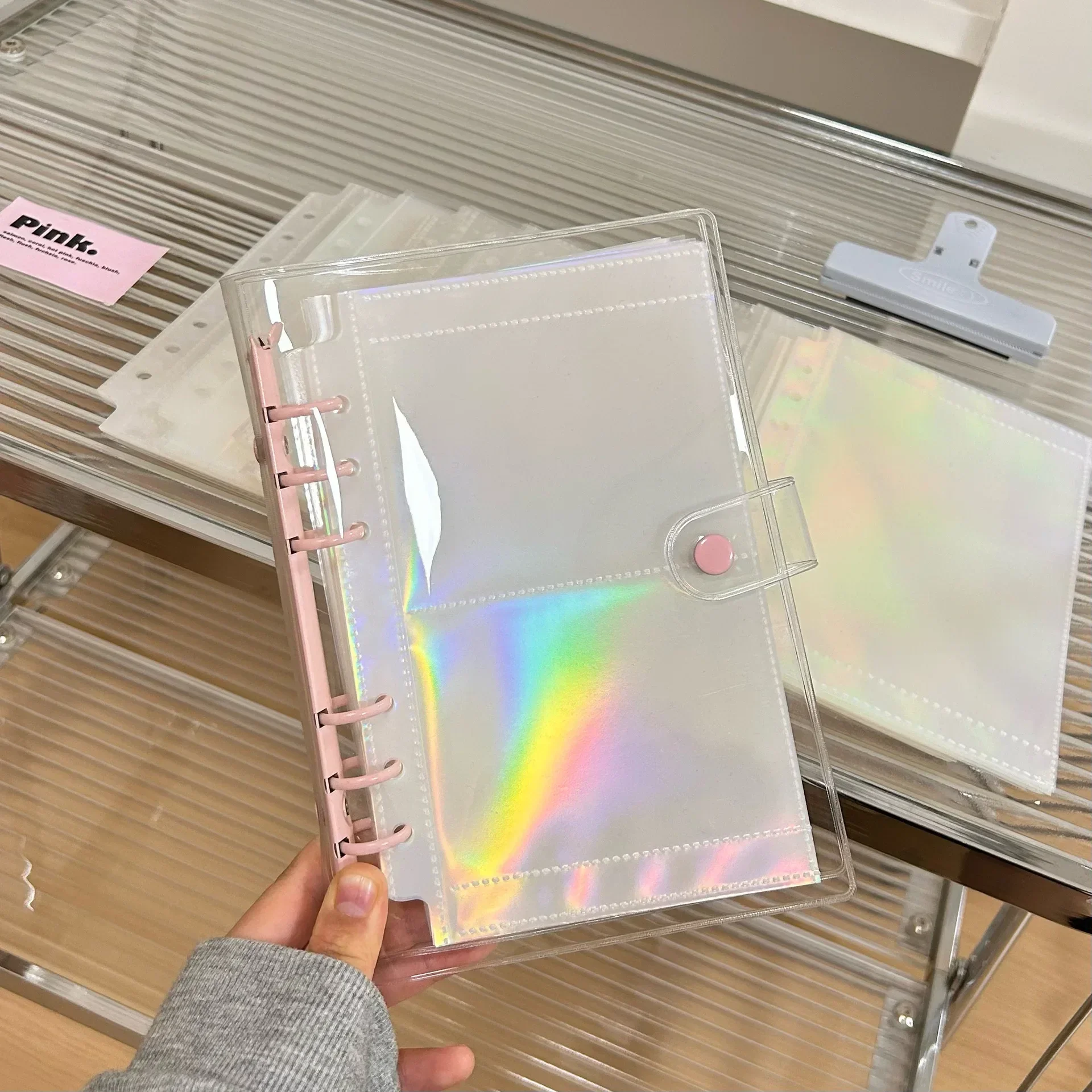 A6 Kpop Binder Photocard Holder Idol Photo Album Photocards Collect Book Picture Albums Scrapbook Journal Notebook Card Binders