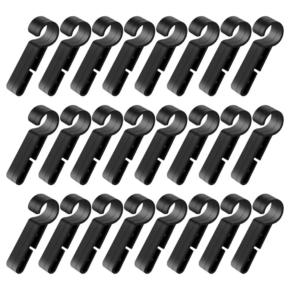 60Pcs Hardhat Headlamp Hooks Anti-Slip Stable Light Clips for Full Brim Hard Hat Outdoor Work Night Running Camping Fishing Use