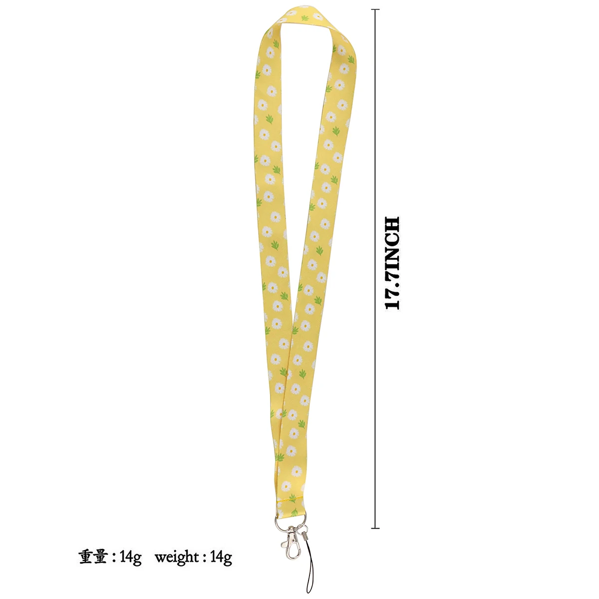 Cute Daisy Pattern cordino per chiavi ID Card Cover Badge Holder Business Phone Charm Key Lanyard Neck Straps accessori portachiavi