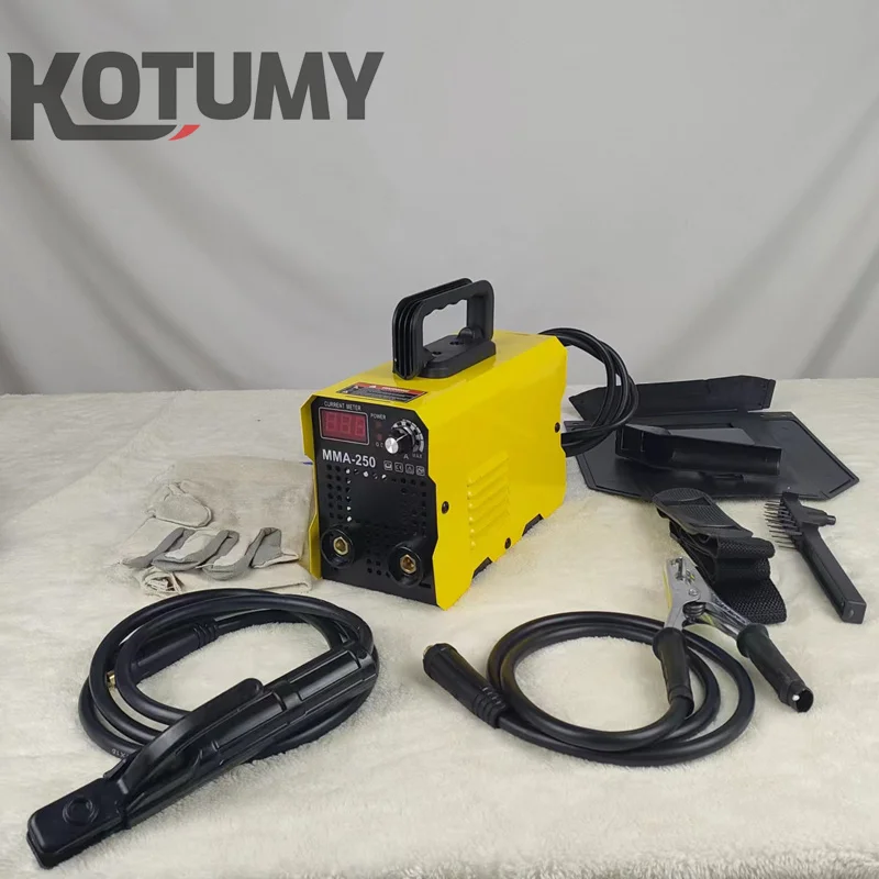 Digital Display Welding Machine Portable Home Welder with Electrode Holder Work Clamp 220V/110V 20-120A