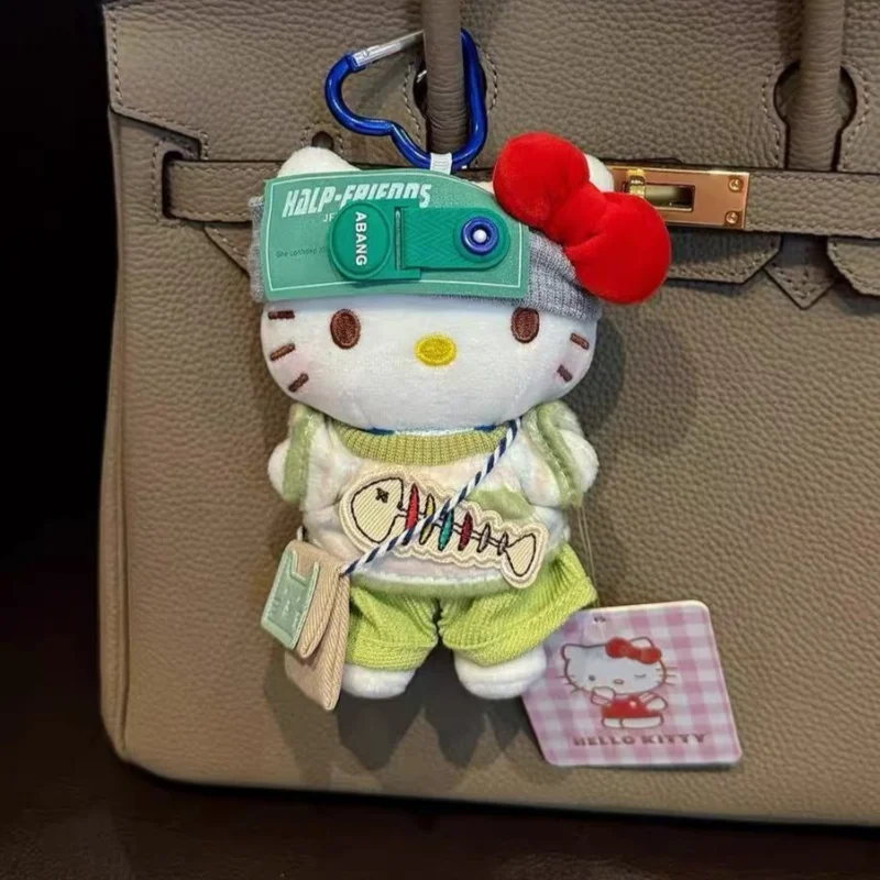 Jouets en peluche chaton, poupée Kawaii, pendentif de sac, porte-clés de voiture, cadeau d'anniversaire pour enfants et amis