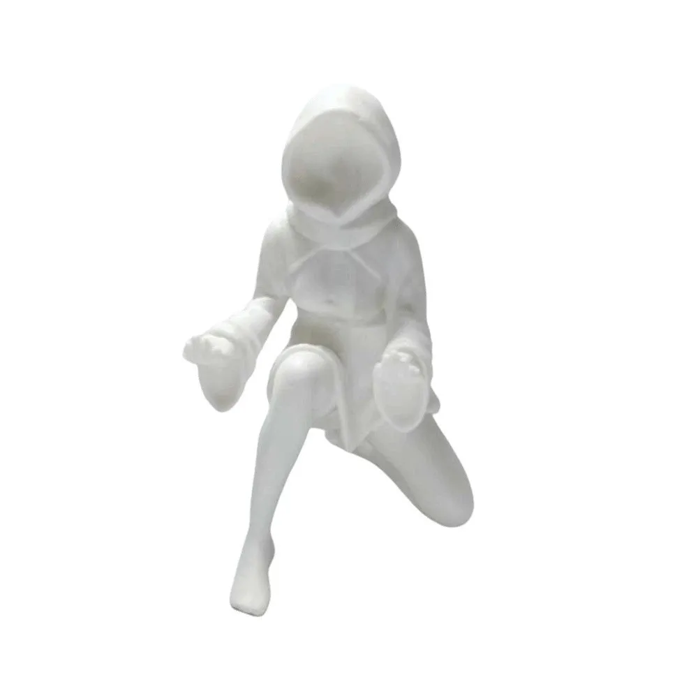 PLA Ghost Pen Holder Matte Black Eco-friendly Anime Desk Figure Handmade Mini Size Witch Pencil Stand Study Room
