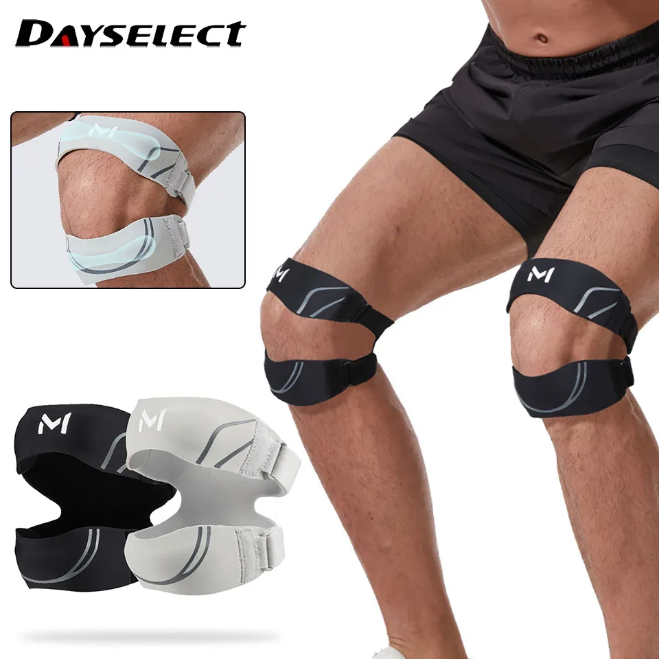 1/2Pcs Knee Support Disperse Joint Pressure Protect Meniscus Double Patellar Bands Silicone Shock Absorption Stress Reduction
