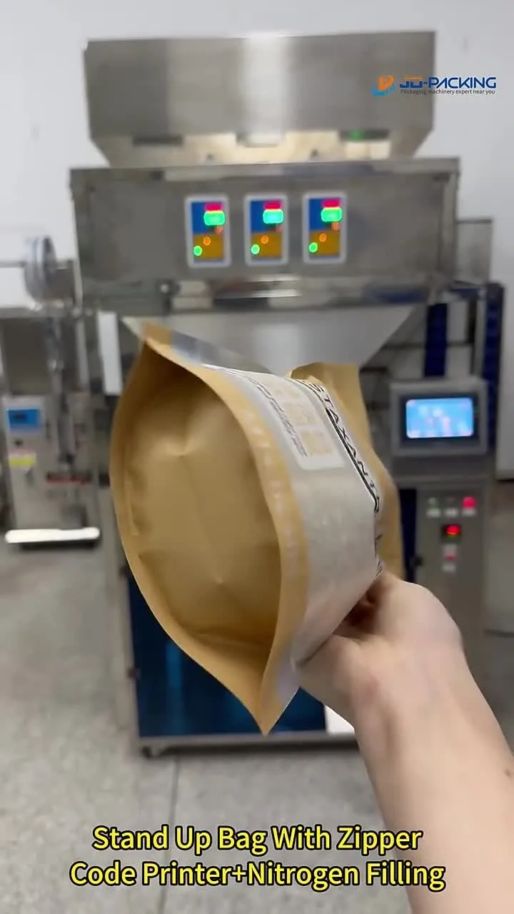 Automatic Granule Pre-made Bag Filler Sealer Seed Pouch Feeding Packing Machine