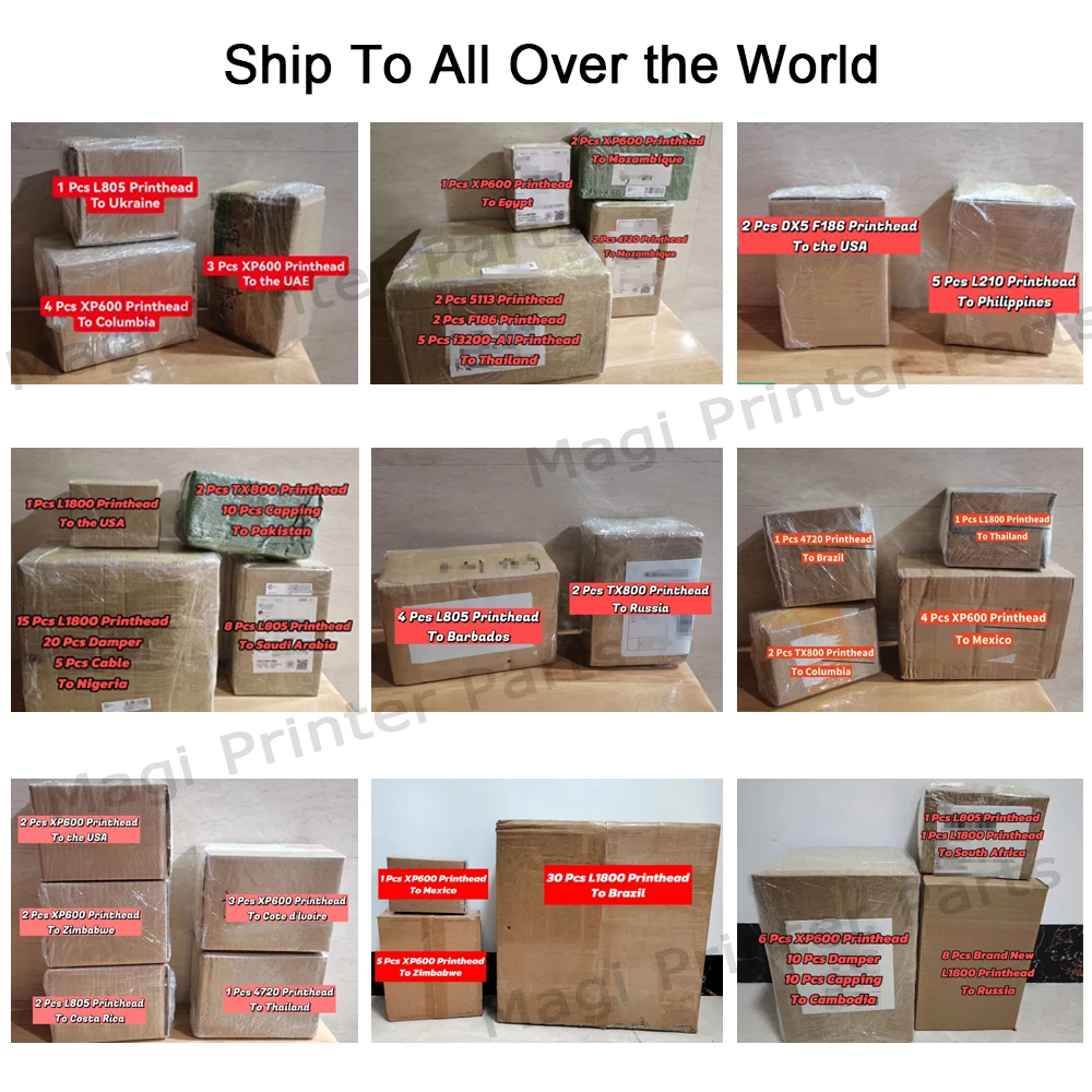 L1800 XP600 Damper DTG DTF UV Eco Solvent FA09050 DX11 Printhead Printer Parts R1390 L1800 Ink Damper For Epson Modify Printer