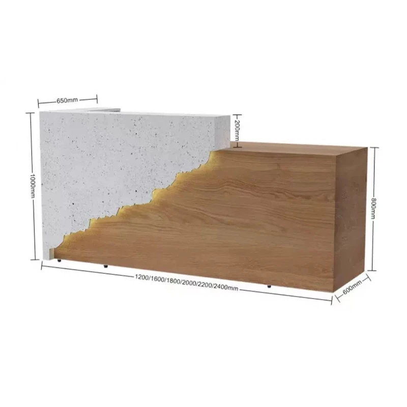 Hotel Modern Salon Reception Desks Boutique Design Restaurant Store Reception Desks Specialty Beauty Rezeption Theke Furniture 6