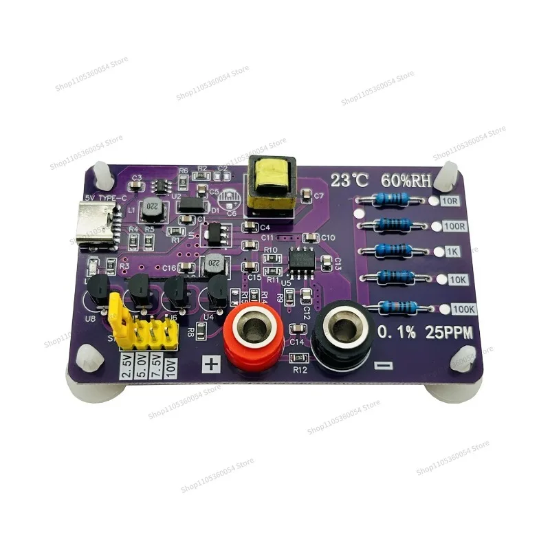 For AD585S Voltage Resistance Reference Module 10/7.5/5/2.5 V Four-speed Reference Multimeter Calibration