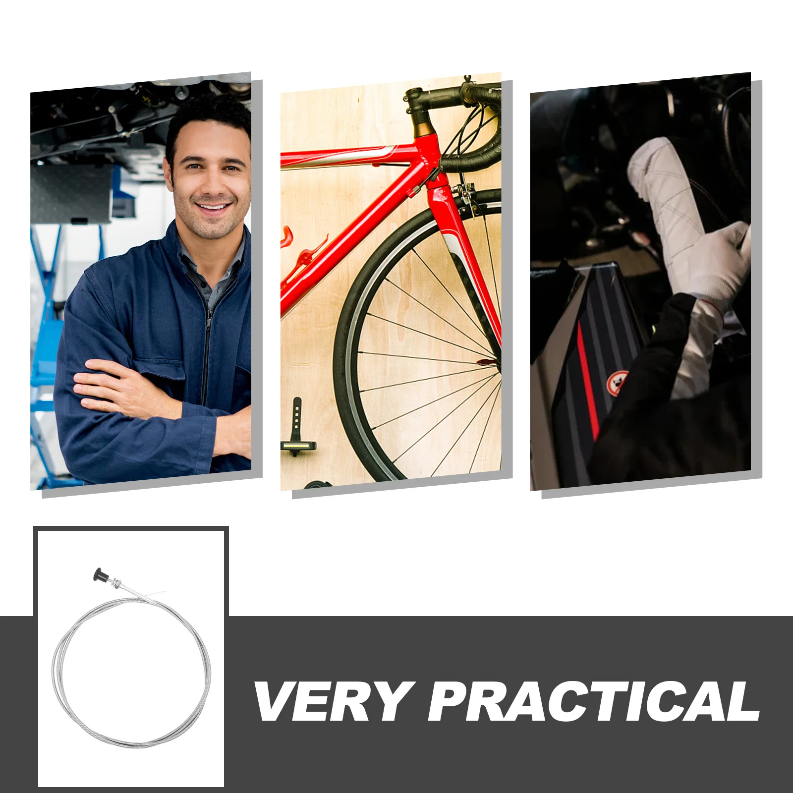 

Durable Mower Throttle Cable Adjustable Design Wide Cutting Area Versatile Applications Tracks Lawn Tractors