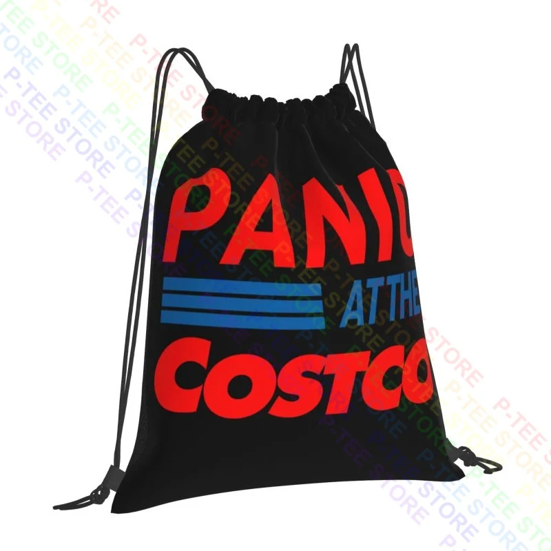 Panic At The Costco Social Distancing Themed Drawstring Bags Gym Bag Travel Backpack Sports Bag Bags For Travel