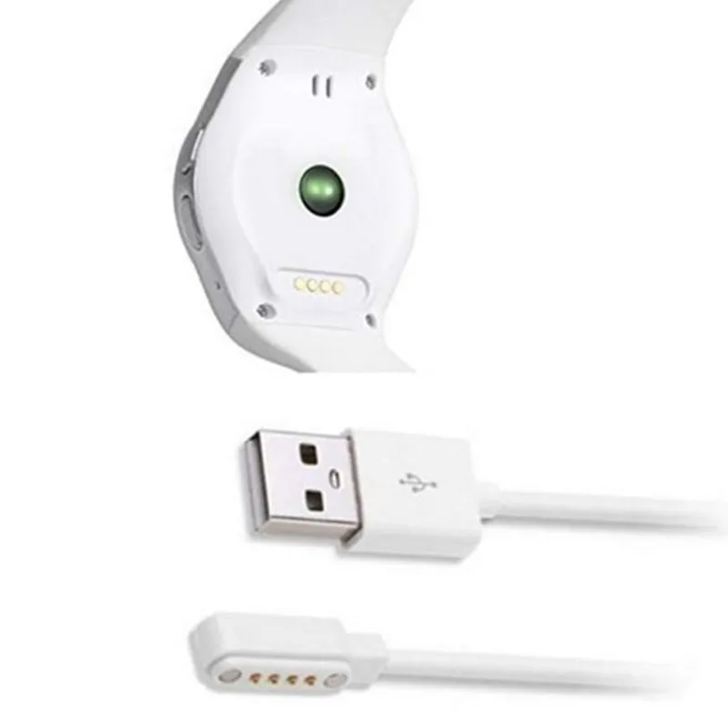 1 Đồng Hồ Thông Minh Sạc Từ Tính, dây Cáp Sạc USB 2 Pin 4Mm 4 Chân Cắm 7.62Mm Củ Sạc USB Dành Cho Đồng Hồ Thông Minh