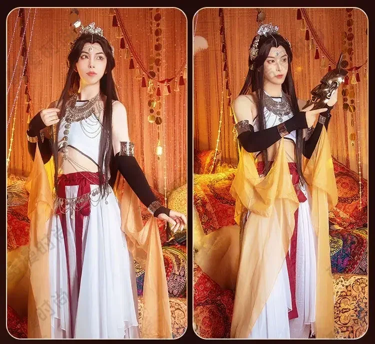 

2025 Chinese TV Series TGCF Tian Guan Ci Fu Xie Lian Hua Cheng Cosplay Costume Xie Lian Yue Shen Loulan Cos Dress Hanfu Full Set