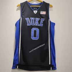 Basketball Jersey Men Women Oversize 0 Tatum Duke University Embroidery Sewing Breathable Sports High Street Hip Hop Sportswear