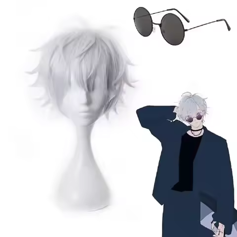 Gojo Satoru Wig Anime Cosplay Jujutsu Kaisen Cosplay Jujutsu Kaisen Gojo Satoru Costume Wig Halloween Festival Cos Character Wig