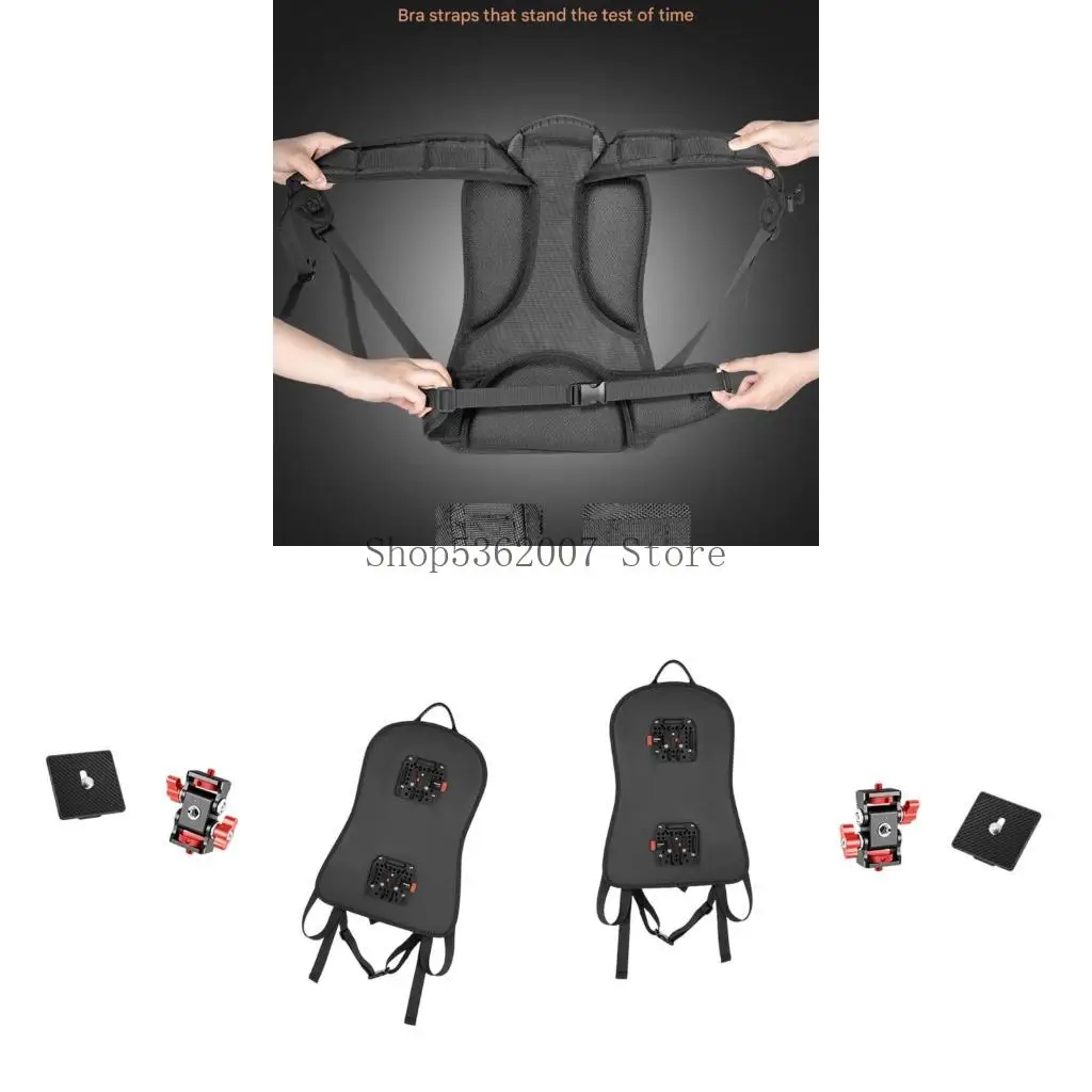 

Practical Plastic Camera Harness Including Backplate Suitable for Extended Outdoor Photography and Broadcasting Event 40JB