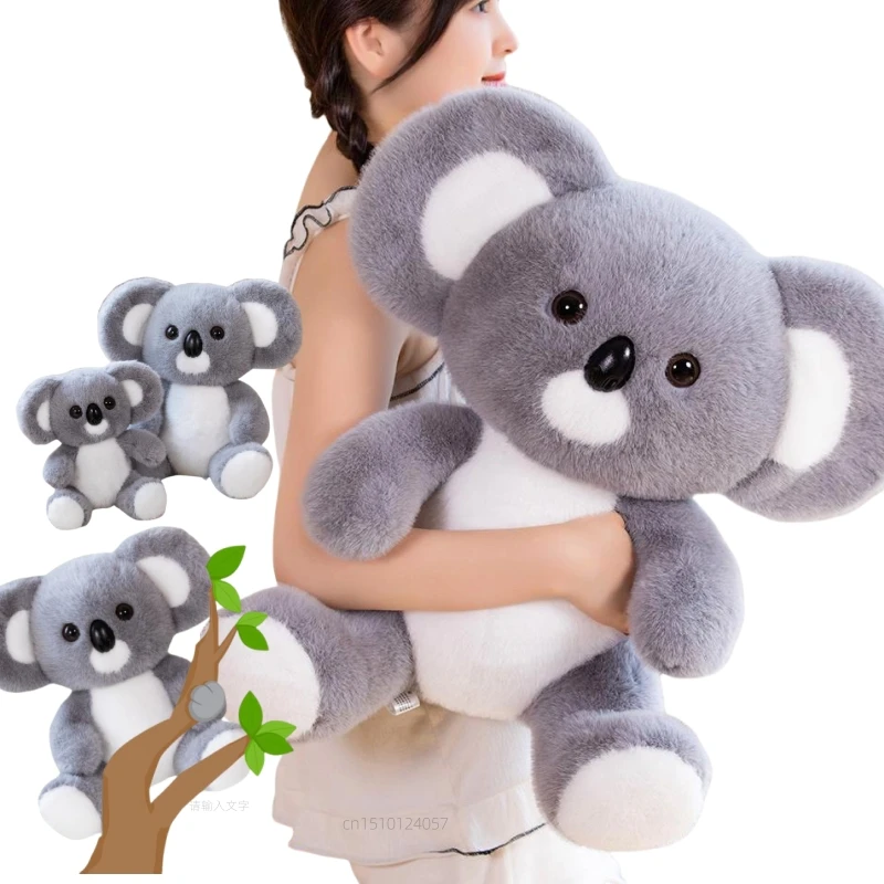 

45cm kawaii Sitting Koala Stuffed Animal Super Soft Plush Toys Cartoon Throw Pillow Cushion Baby Comfort Doll Girls Boys Gifts