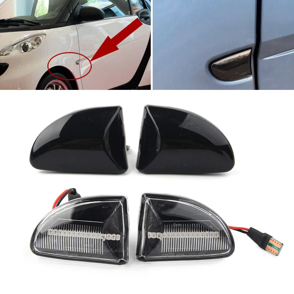 Car LED Sequential Side Marker Lamp Turn Signal Light For Benz Smart Fortwo W451 Coupe / Cabrio A451 2007 08 09 10 11 12 13 2014