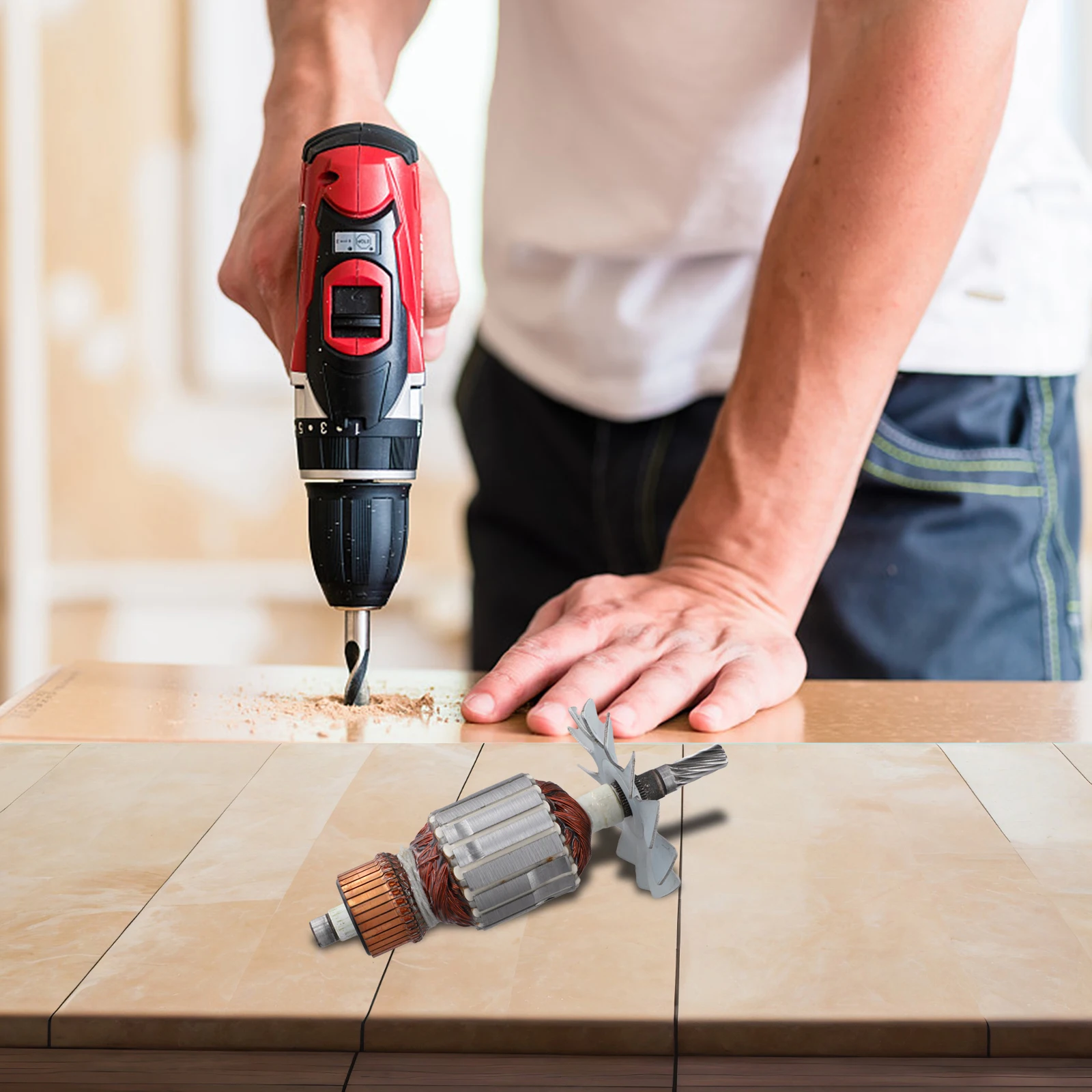 Reliable Armature Rotor Anchor for Metabo KGS254M 310011490 Ensures Smooth Operation and Extended Tool Lifespan