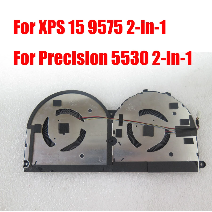 

Laptop CPU Fan For DELL For XPS 15 9575 2-in-1 For Precision 5530 2-in-1 DC28000KDD0 0P354T P354T NS85C05-17E26 DC05V 1.0A