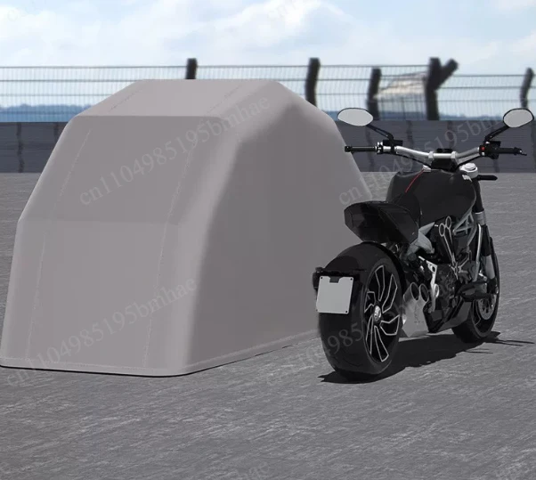 Semi-automatic Galvanized Pipe Motorcycle Canopy Folding Carport Windproof, Dustproof, and Rainproof Carport
