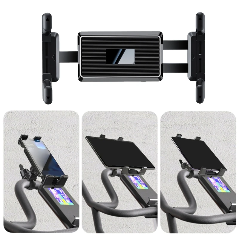 Y1UB Tablet And Smartphone Holder Support Rack For Fitness Machines, Treadmills, Strollers, Exercise Bikes Easy Installation