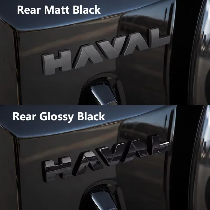 ل Haval H9 2025 ملصقات للشعار شعارات الشواية الأمامية شبكة الباب الخلفي مصبغة الديكور الأسود العلامات الخارجية شارات الجسم