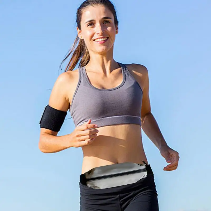 Running Belt For Phone Runner Waist Pack With Reflective Strip Thin Runners Pouch Belt Running Fanny Pack For Fitness Hiking