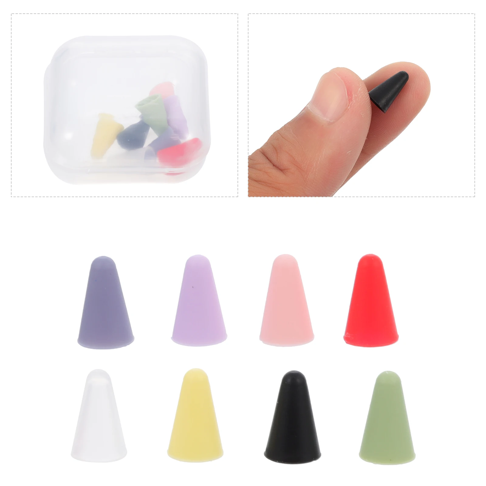 

24 pcs Stylish Silicone Stylus Pen Cap Protector Non Slip Grip Precise Size Outer Great Gift Touch Pen Accessories