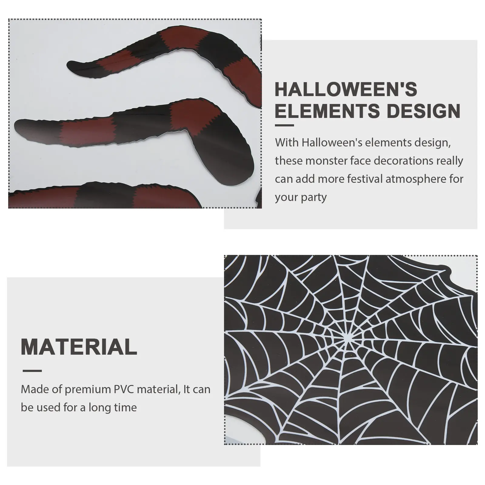 Halloween Garage Door Sticker Outdoor Car Trunk Decal Spooky Treat Scene Decoration Kit