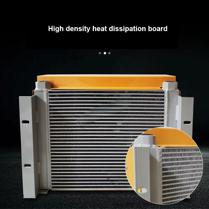 AH1012T 100L/Min Hydraulic Air Cooler Flow Radiator Oil Cooler Plate Pin Heat Exchanger For Hydraulic System