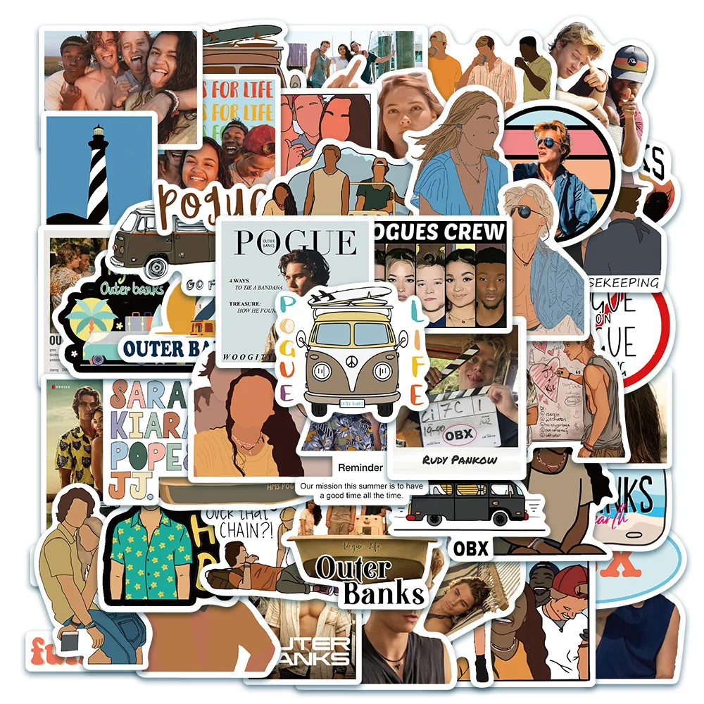 50 قطعة من المسلسل التلفزيوني الكلاسيكي البنوك الخارجية ملصق الكرتون الكتابة على الجدران الزخرفية الأمتعة الكمبيوتر المحمول كوب ماء ملصق مضاد للماء لعبة أطفال #1