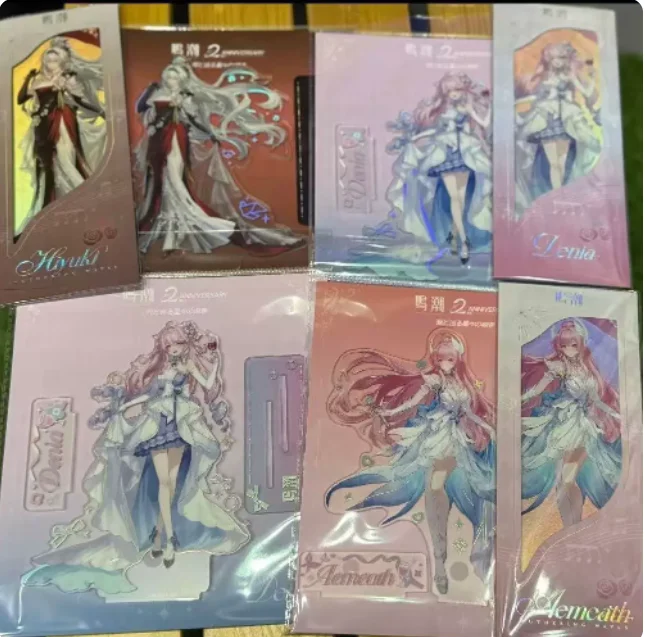 Japanese Anime Wuthering Waves Aemeath Denia Acrylic Stand Figure Model Plate Cosplay Collection Desktop Decor Gifts XTRJ