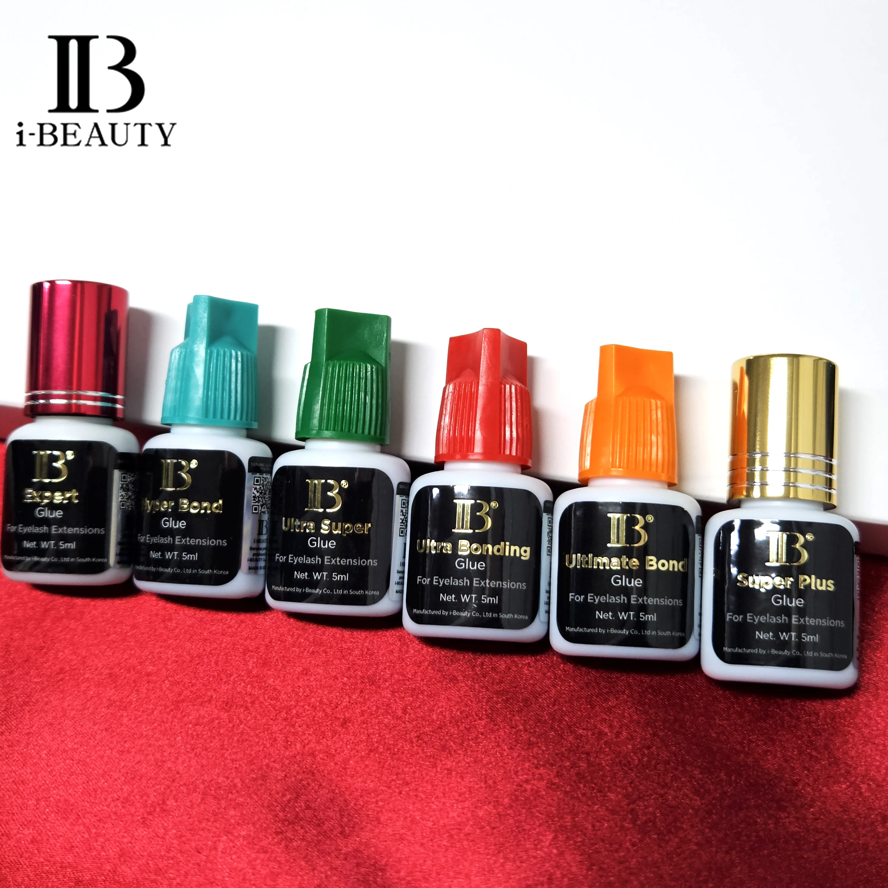 Оптовая продажа IB I-beauty Glue Корейский клей для наращивания ресниц Быстросохнущий клей для накладных ресниц Клей для индивидуальной марки 5 мл