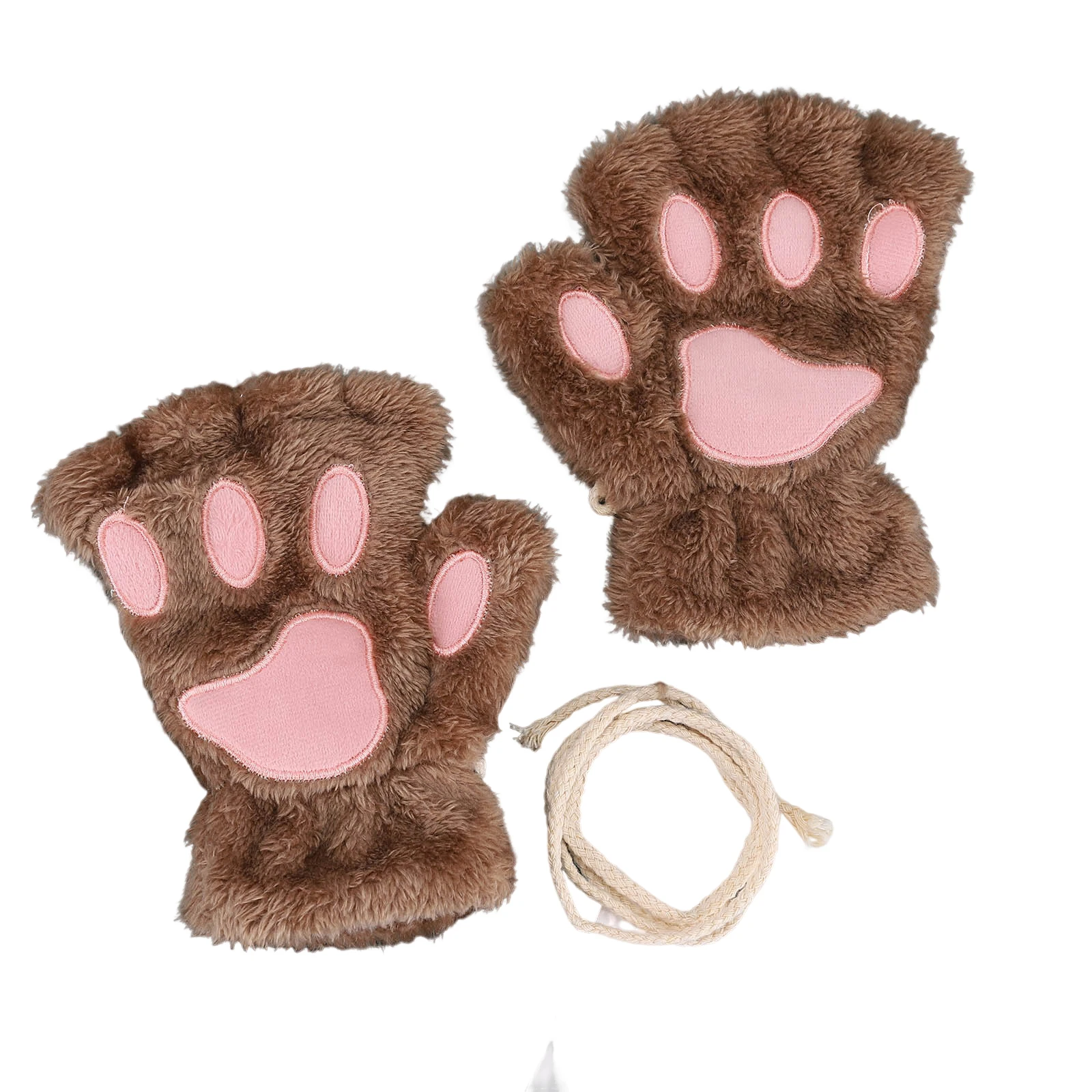 

Cat Claw Winter Warm Gloves Skin-friendly and Comfortable Warm Mittens for Shopping Outdoor Activities