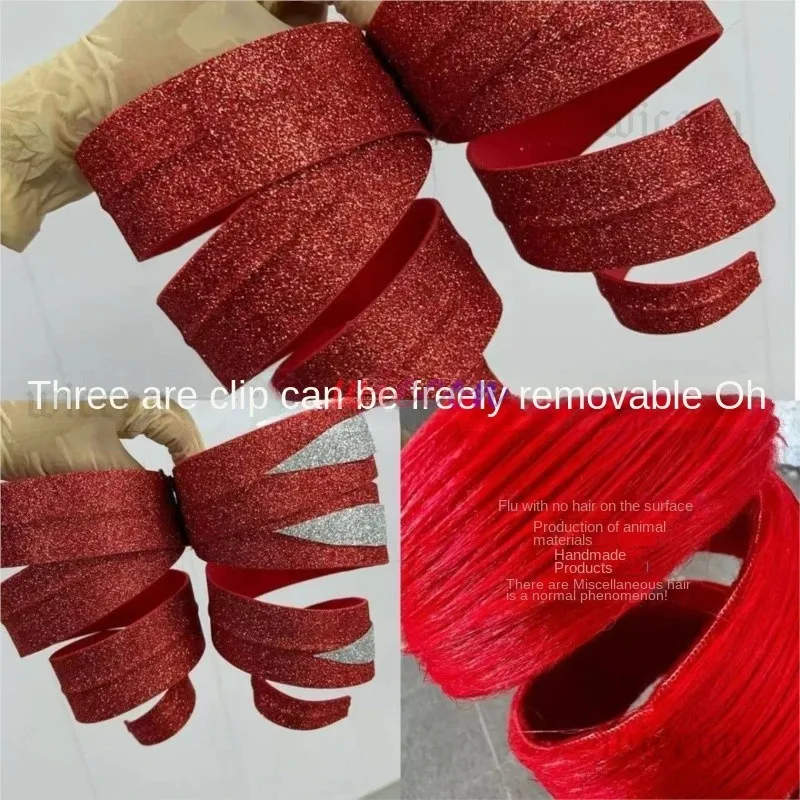 DY20Kasane Teto-Disfraces de Cosplay para mujer, peluca de cola de caballo roja bonita, pelo de Anime resistente al calor, peluca en forma de Teto, pelo largo y rizado 25