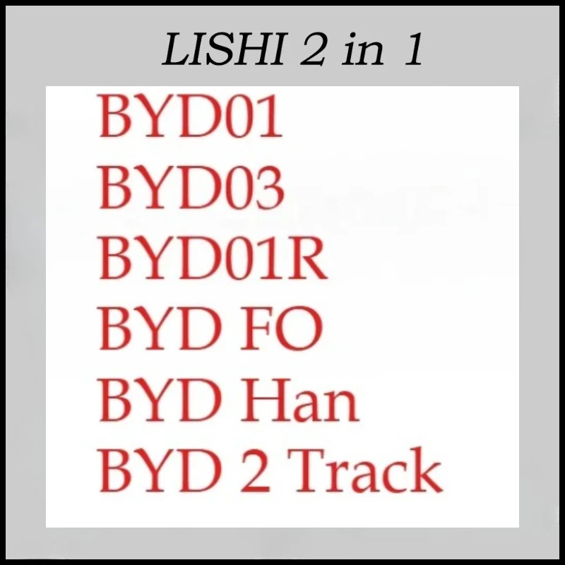 

1PCS Tool Lishi 2in1 for BYD01/BYD03/BYD01R/BYD FO/BYD Han /BYD 2 Track /Pick for BYD Han Song L Tengshi Lockpick Decoder Tang