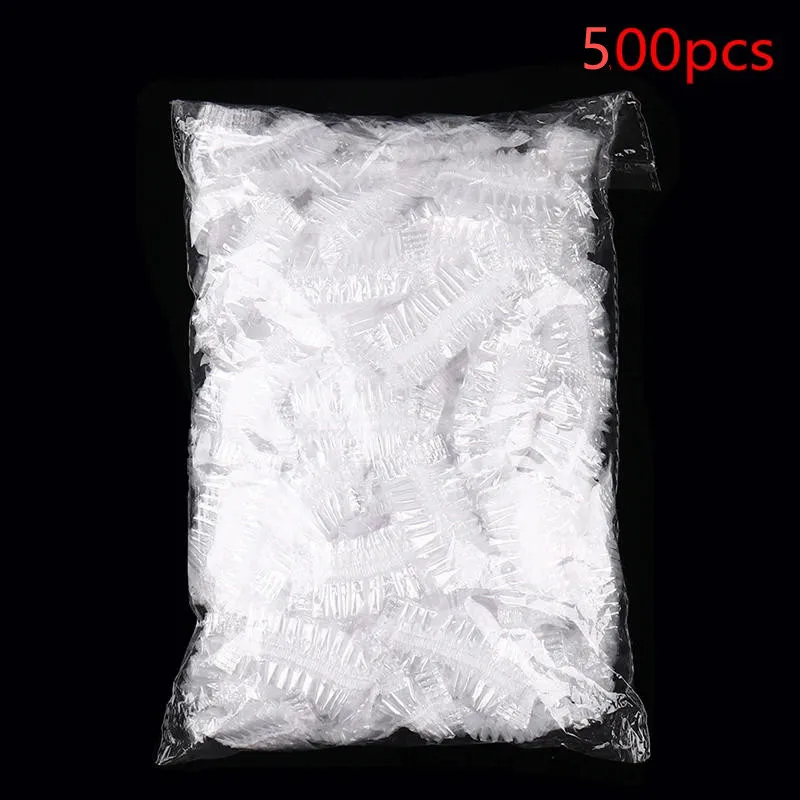 100/200Pcs Einweg Friseur Ohrenschützer Salon Klar Ohr Abdeckung Ohr Schutz Haar Farbstoff Schützen Kappe Haar Farbe Styling werkzeug