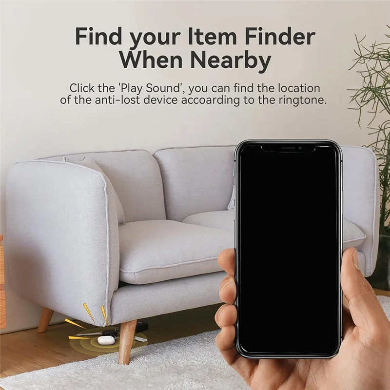 ZIZI Smart Bluetooth GPS Tracker For Kids, Pets, Keys Anti-Lost Reminder Locator Compatible With Find My App A