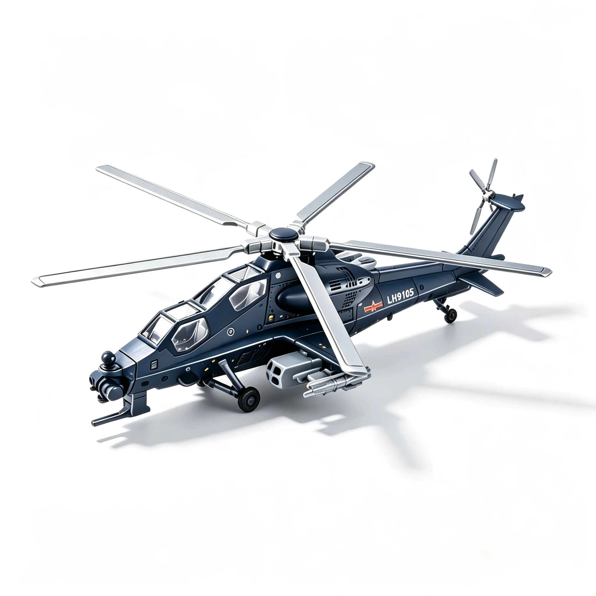 1:72 Z-10 Kampfhubschrauber, Kunststoff-Militärhubschraubermodell, Sammlerstück, Desktop-Ornament, Geschenk für Militärfans – Detail 1