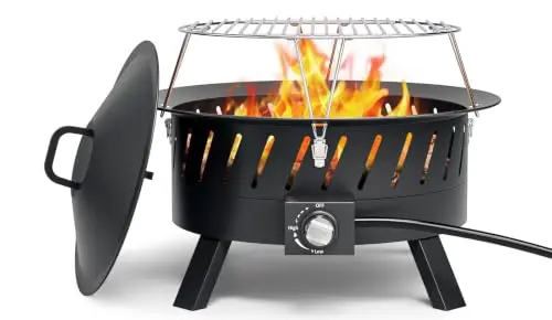 24 inch Portable Propane Fire Pits with Grill