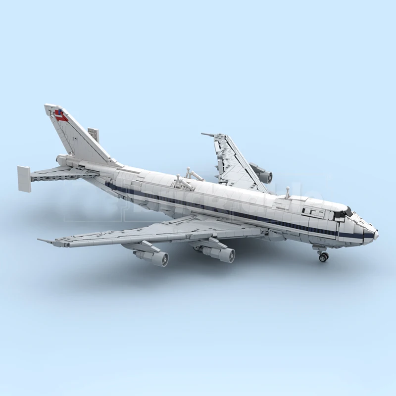 Exquisite new product MOC building block aviation model 747-SCA+shuttle machine modular design puzzle toy DIY assembly set