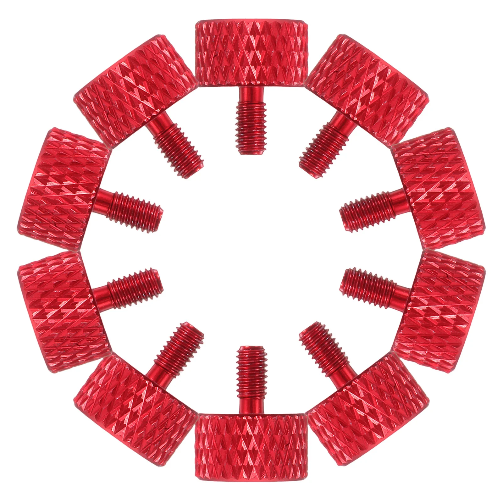 

30Pcs Anti Slip Texture Computer Case Screws Aluminum Knurled Thumb Screws Secure Grip Durable Material Long Lasting