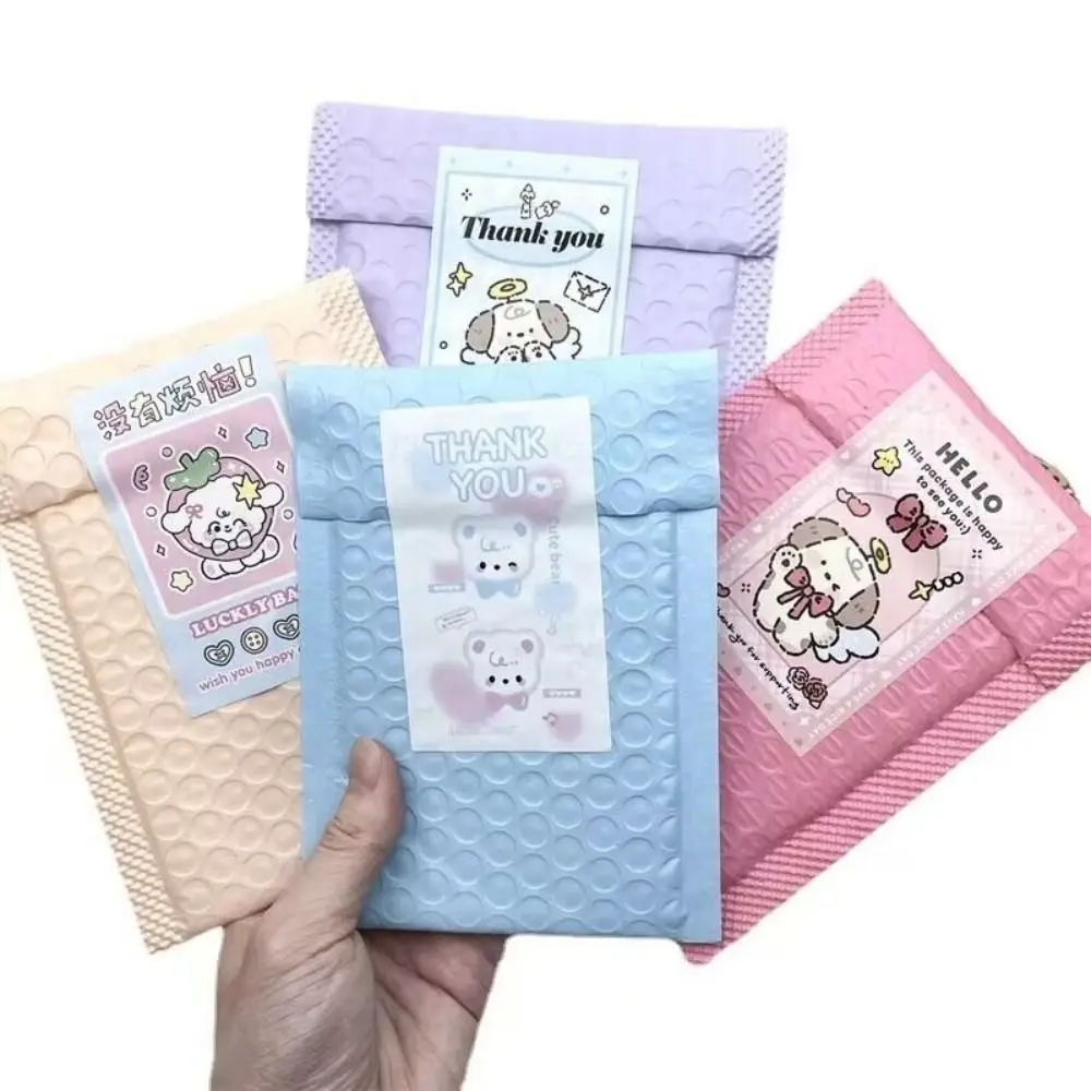 10Pcs 새로운 진주 필름 버블 메일러 PE 셀프 씰 셀프 씰 포장 마카롱 컬러 패딩 봉투