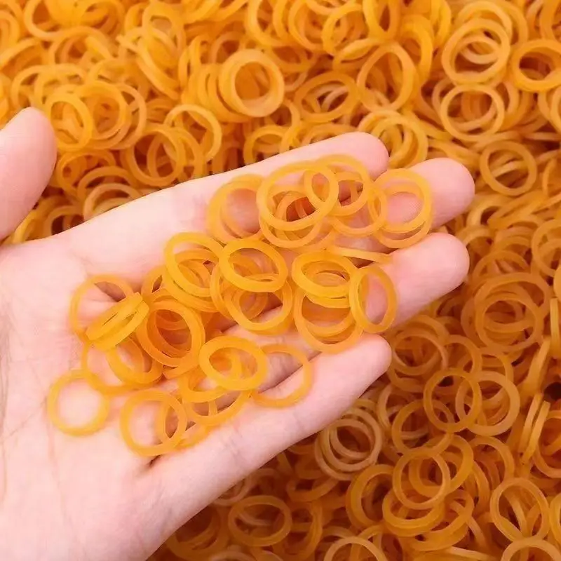 1200 Pcs Rubber Bands Mini High Elastic Yellow Rubber Band Office School Home Elastic Band Yellow Rings