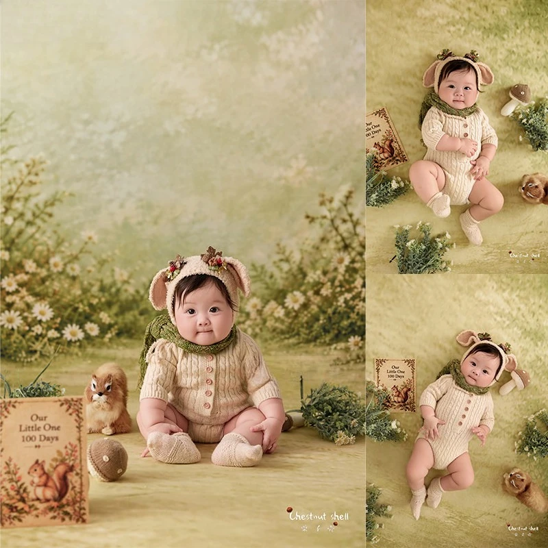 newborn-photography-props-cute-knitted-sheep-outfit-with-hat-backdrop-squirrel-florals-mushroom-decors-for-studio-photoshoot