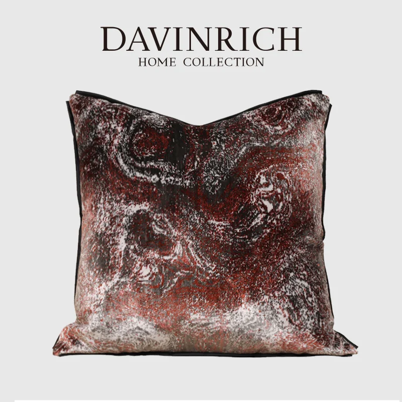 DAVINRICH Boho Style Rust Copper Bronze Earth Shades Decorative Cushion Cover Luxury Designer Pillow Case  Refresh Your Room