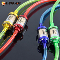 LINGQI RACING Gasolines Cleaner Petrol Oil Filter Fuel Gas Oil Tube M8 8mm For ATV Bike Scooter Motorcycle Copper Core Parts