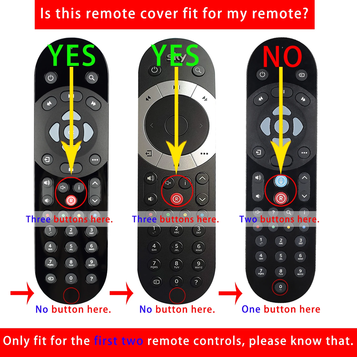 Remote Control Case Fit for SKY Q Shockproof Cover Compatible with Touch and Non-Touch Skin-Friendly With Anti-Fall Hand Rope
