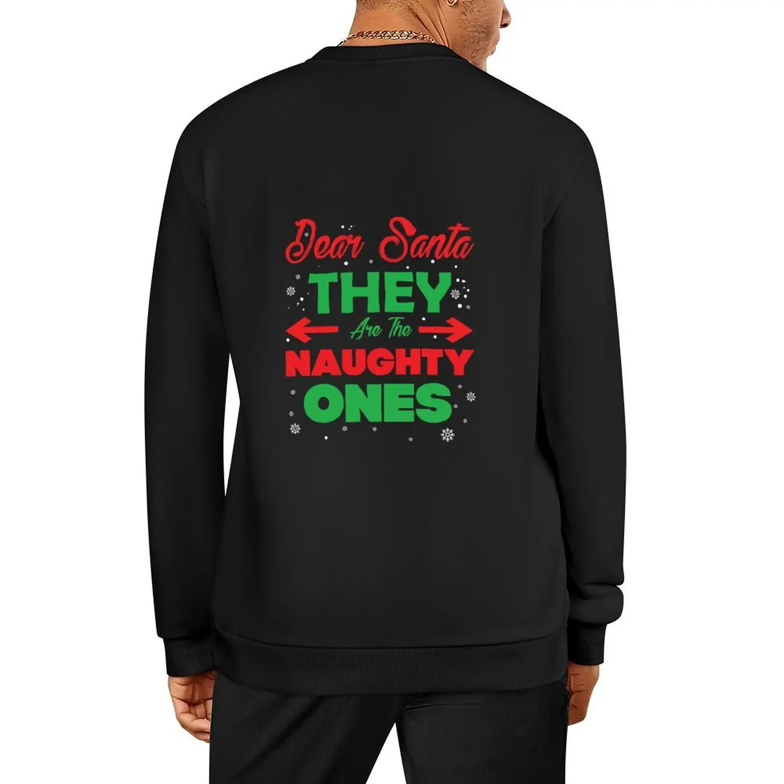 

Dear Santa They Are Naughty Funny Christmas Pullover clothes for men japanese style men's autumn clothes blouse sweatshirts men