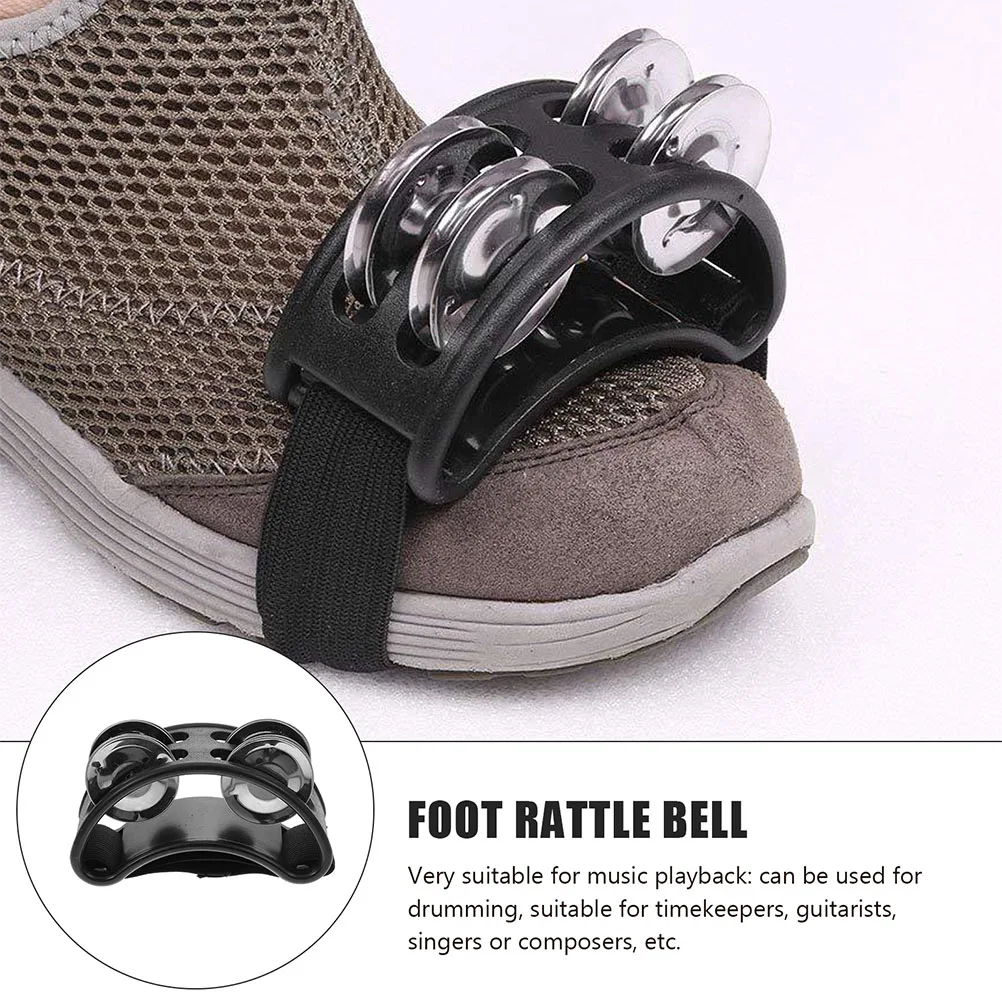 

2 Pcs Foot Bell Accessories Musical Percussion Instruments Handheld Alloy
